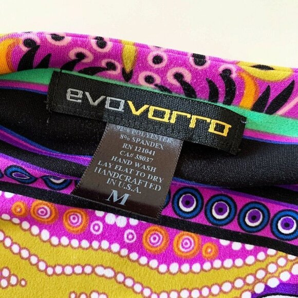 Eva Varro Vibrant Geometric Print Stretch Jersey Dress Medium - Picture 4 of 5